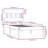 vidaXL Bedframe massief hout wit 100x200 cm