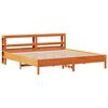vidaXL Bedframe zonder matras massief grenenhout wasbruin 200x200 cm