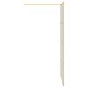 vidaXL Inloop Douche Wand Goud 100 x 195 cm gehard glas
