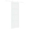 vidaXL Schuifdeur Wit 83 x 232 cm Massief grenenhout