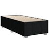 vidaXL Boxspring met matras stof zwart 90x190 cm