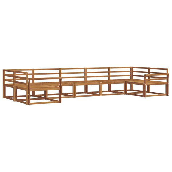 vidaXL Buiten bankenset 7 pcs Naturel Massief Acaciahout