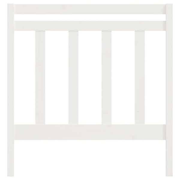 vidaXL Hoofdbord 106x4x100 cm massief grenenhout wit