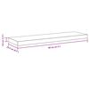 vidaXL Wandschappen zwevend 4 st 80x23,5x3,8 cm MDF wit
