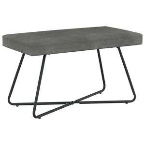 vidaXL Bank Donkergrijs 80 x 40 x 45 cm fluweel