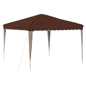 vidaXL Pop-up partytent 288 x 288 x 245 cm Bruin Oxford Stof