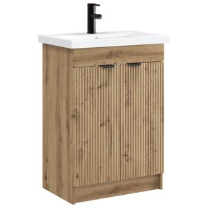 vidaXL Badkamermeubelset Artisanaal eiken 78,5 x 37,5 x 81 cm