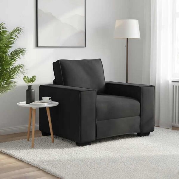 vidaXL Fauteuil 100x78x84 cm fluweel zwart