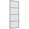 vidaXL Schuifdeur met beslag 76x205 cm ESG-glas en aluminium