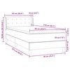 vidaXL Boxspring met matras fluweel donkerblauw 90x210 cm