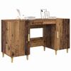 vidaXL Bureau met plank Oud Hout 140 x 50 x 75 cm Bewerkt hout