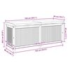 vidaXL Kussenbox voor buiten 150x50x60,5 cm massief acaciahout