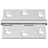 vidaXL Scharnier 12 pcs Zilver 50 x 38 x 1,3 mm Staal