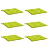 vidaXL Tuinstoelkussens 6 st 40x40x4 cm oxford stof felgroen
