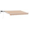 vidaXL Handmatige Luifelhouder met LED's 3,5 x 2,5 m