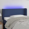 vidaXL Hoofdbord LED 93x16x78/88 cm stof blauw