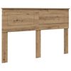 vidaXL Hoofdbord Artisan Eiken Bewerkt hout