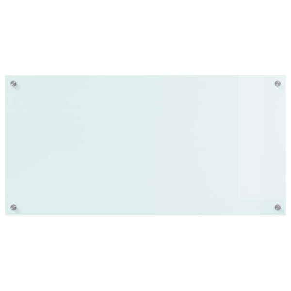 vidaXL Keuken Achterwand Wit 100 x 50 cm gehard glas