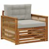 vidaXL Buiten Midden Sofa Naturel