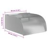 vidaXL Waterval met LED's 30x34x14 cm roestvrij staal 304