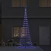 vidaXL LED Kerstboom met 455 LED met standaard Blauw 184.5 cm Metaal