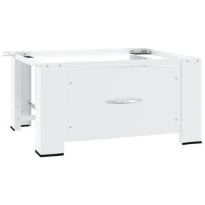 vidaXL Wasmachineverhoger met lade wit