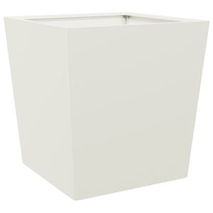vidaXL Plantenbak 50x50x50 cm staal wit