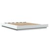 vidaXL Bedframe met LED-verlichting bewerkt hout wit 150x200 cm