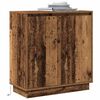 vidaXL LED Sideboard met plank Oudhout 71 x 34,5 x 75 cm Bewerkt hout