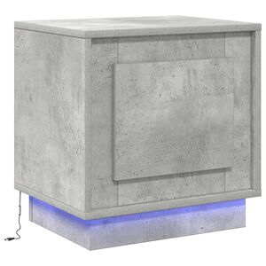 vidaXL Nachtkastje Beton Grijs 44 x 34,5 x 45 cm Bewerkt hout