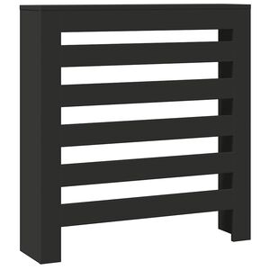 vidaXL Radiatorombouw 78x20x82 cm bewerkt hout zwart