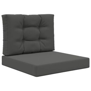vidaXL Buiten bankkussen 2 pcs Antraciet Polyester