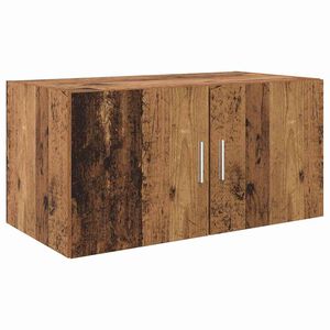 vidaXL Wandkast Wandgemonteerd Oud hout 80 x 42.5 x 40 cm Bewerkt hout