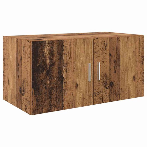 vidaXL Wandkast Wandgemonteerd Oud hout 80 x 42.5 x 40 cm Bewerkt hout