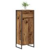 vidaXL Badkamer Kast met lade Oud Hout 40 x 30 x 100 cm Bewerkt hout