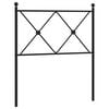 vidaXL Vervangend hoofdbord 75 cm metaal wit