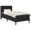 vidaXL Bedframe met matras met hoofdeinde Zwart 90 x 200 cm Fluweel