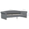 vidaXL Slaapbank met matras en USB stof lichtgrijs 90x200 cm