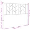 vidaXL Vervangend hoofdbord 107 cm metaal zwart