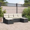 vidaXL Tuin Sofa Set met kussen met opslag 6 pcs Poly riet