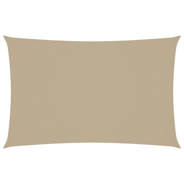 vidaXL Zonnescherm rechthoekig 2,5x5 m oxford stof beige