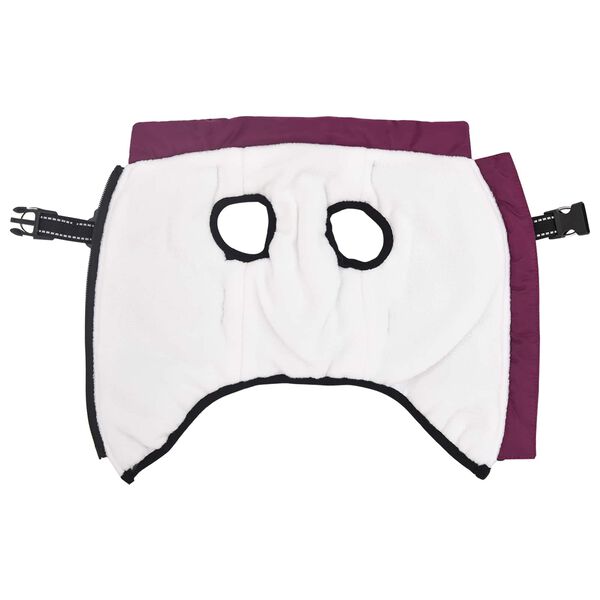 vidaXL Hondenjas met harnas Paars L36 Fleece en polyester