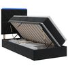 vidaXL LED Opslagbed met Matras Zwart 90 x 200 cm Fluweel