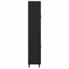 vidaXL Highboard Zwart Eiken 69,5 x 34 x 180 cm Bewerkt hout