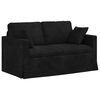 vidaXL Bank Zwart 138 x 78 x 80 cm Fluweel