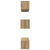 vidaXL Tv-meubelset Wandgemonteerd 6 pcs Artisan Eiken Bewerkt hout