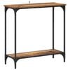 vidaXL Wandtafel Oud hout 75 x 30.5 x 75 cm Bewerkt hout
