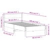 vidaXL Bedframe zonder matras massief grenenhout wit 90x190 cm