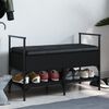 vidaXL Schoenenbank 85,5x42x57,5 cm bewerkt hout zwart