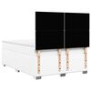 vidaXL Boxspring met matras kunstleer wit 160x200 cm